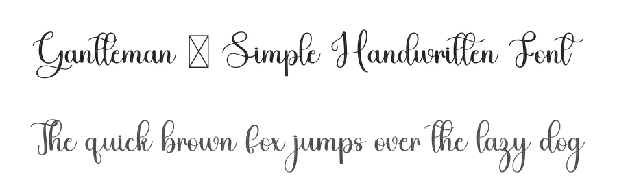 Gantleman – Simple Handwritten Font by freshtypeink — Script Handwritten Font