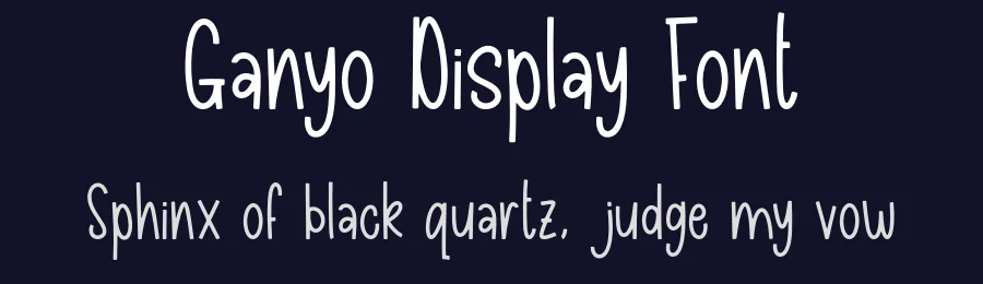 Ganyo Display Font by Forberas Foundry — Display Font — thumbnail 2