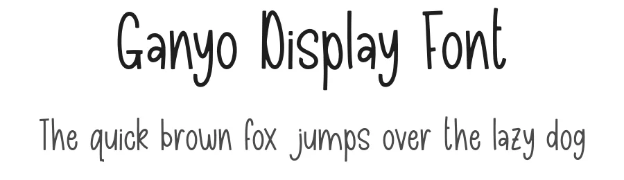 Ganyo Display Font by Forberas Foundry — Display Font
