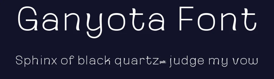 Ganyota Font by productype — Sans Serif Font — thumbnail 2