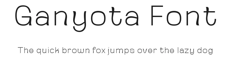 Ganyota Font by productype — Sans Serif Font