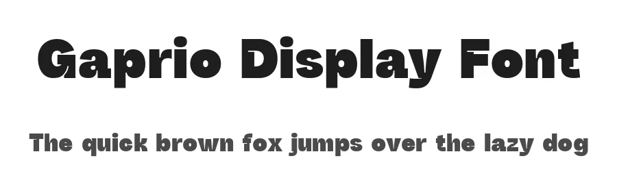 Gaprio Display Font by Lettertype Studio — Display Font