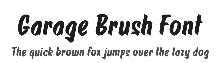 Garage Brush Font by alit design — Script Handwritten Font