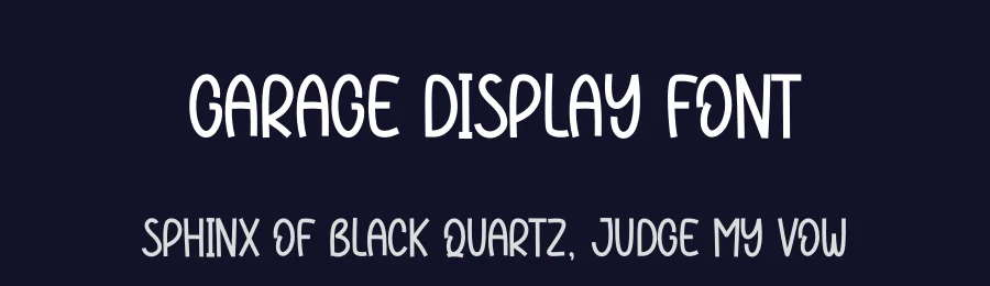 Garage Display Font by Store_07 — Display Font — thumbnail 2