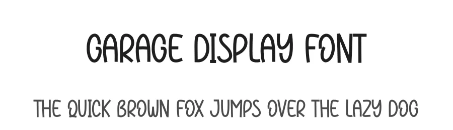 Garage Display Font by Store_07 — Display Font