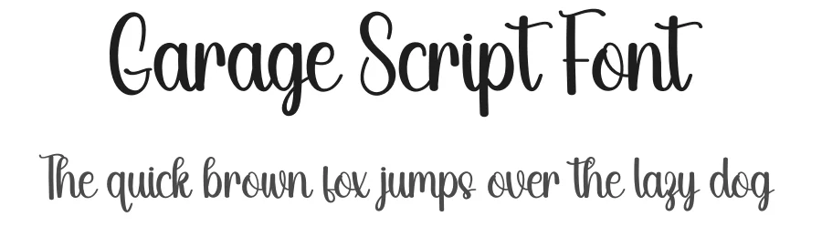 Garage Script Font by Wati Studio — Script Handwritten Font