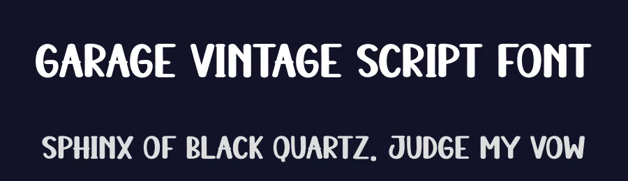Garage Vintage Script Font by creativeletter — Display Font — thumbnail 2