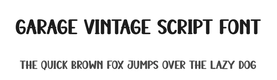 Garage Vintage Script Font by creativeletter — Display Font