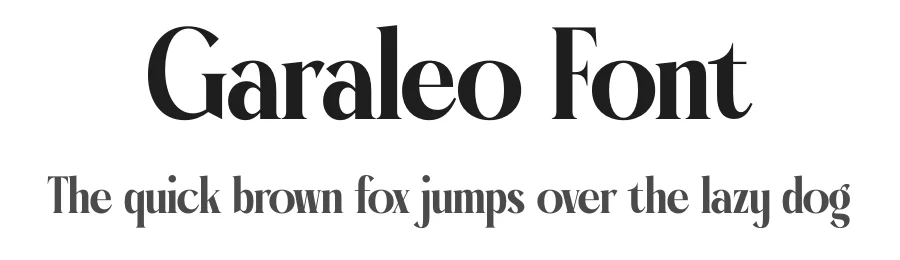 Garaleo Font by timelesstype.co — Display Font