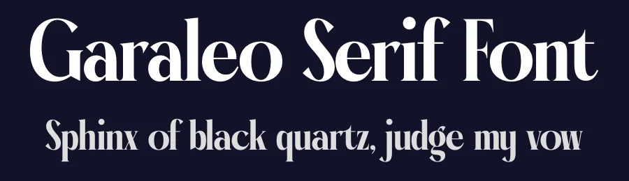 Garaleo Serif Font by timelesstype.co — Display Font — thumbnail 2