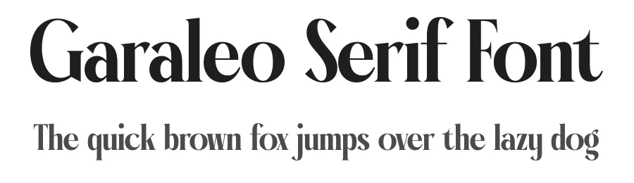 Garaleo Serif Font by timelesstype.co — Display Font