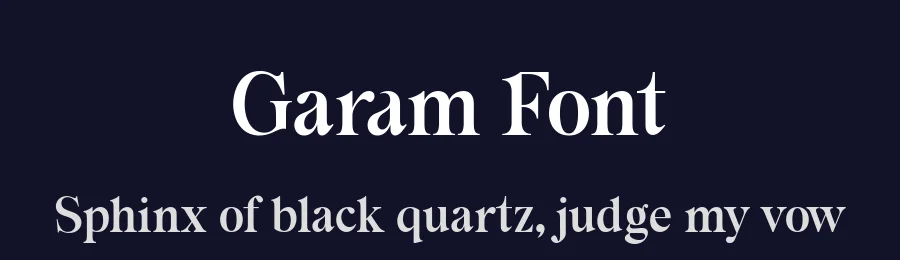 Garam Font by Fourlines Design — Serif Font — thumbnail 2