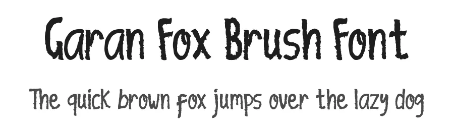 Garan Fox Brush Font by edricstudio — Script Handwritten Font