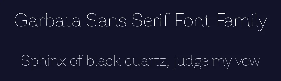Garbata Sans Serif Font Family by Zetafonts — Sans Serif Font — thumbnail 2