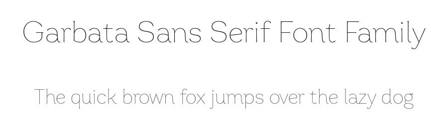 Garbata Sans Serif Font Family by Zetafonts — Sans Serif Font