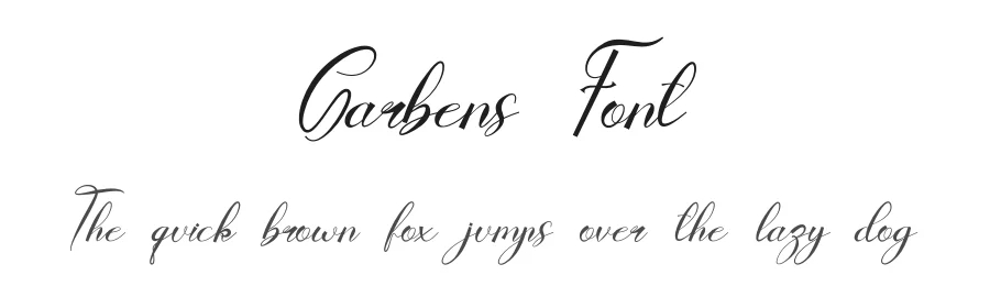 Garbens Font by fahmistudio99 — Script Handwritten Font