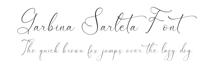 Garbina Sarleta Font by Storytype โ Script Handwritten Font
