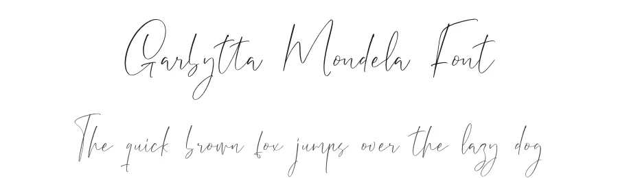 Garbytta Mondela Font by letterfabric — Script Handwritten Font