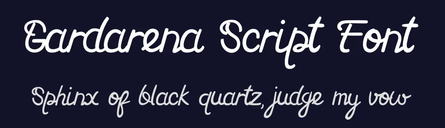Gardarena Script Font by GraphicSauce — Decorative Font — thumbnail 2