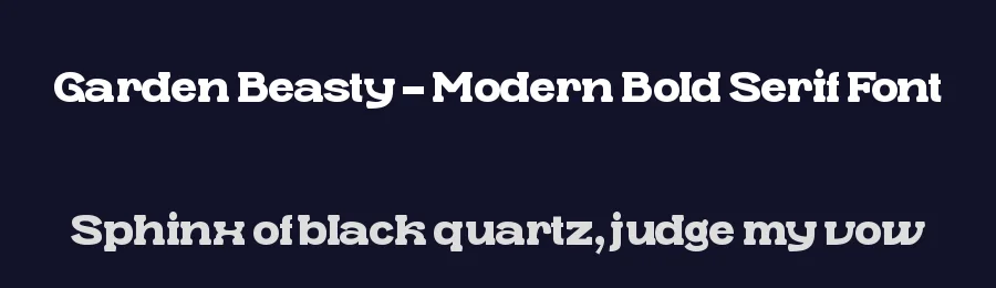 Garden Beasty – Modern Bold Serif Font by timelesstype.co — Serif Font — thumbnail 2