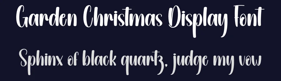 Garden Christmas Display Font by creativeletter — Display Font — thumbnail 2