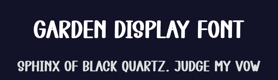 Garden Display Font by creativeletter — Display Font — thumbnail 2