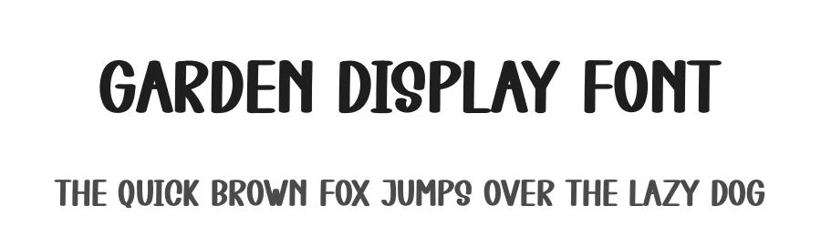 Garden Display Font by creativeletter — Display Font