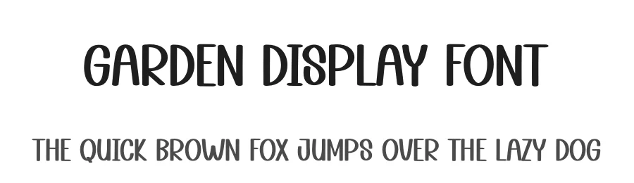 Garden Display Font by andikastudio — Script Handwritten Font