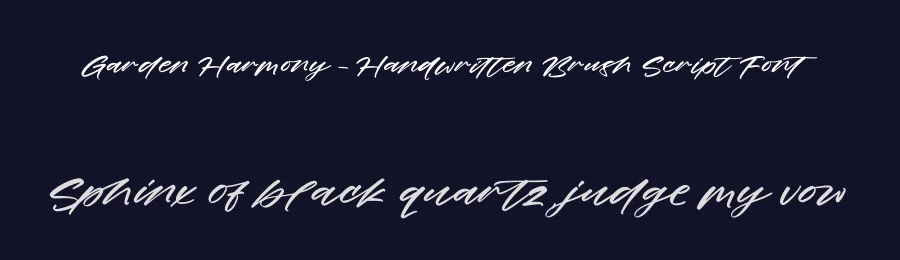 Garden Harmony – Handwritten Brush Script Font by stylishtype.co — Script Handwritten Font — thumbnail 2