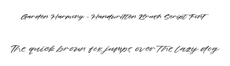Garden Harmony – Handwritten Brush Script Font by stylishtype.co — Script Handwritten Font