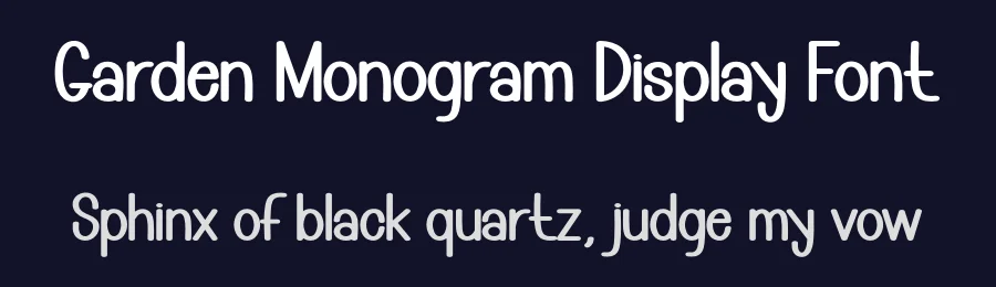 Garden Monogram Display Font by creativeletter — Display Font — thumbnail 2