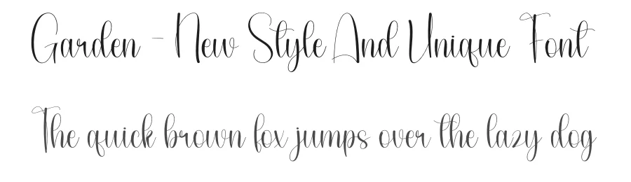 Garden – New Style And Unique Font by andikastudio — Script Handwritten Font