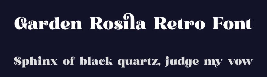 Garden Rosila Retro Font by timelesstype.co — Display Font — thumbnail 2