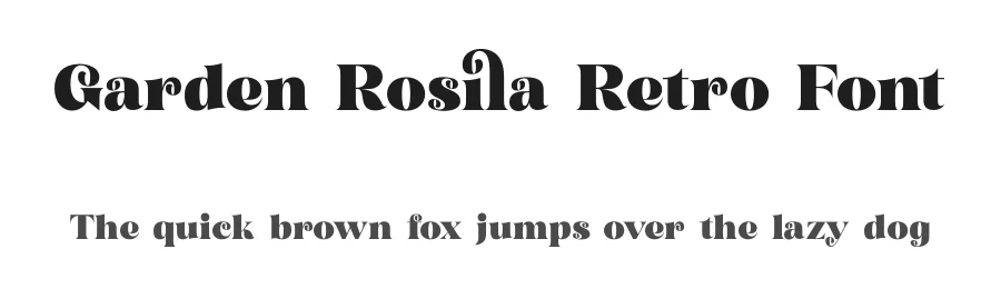 Garden Rosila Retro Font by timelesstype.co — Display Font