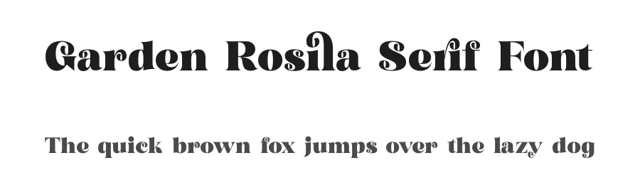 Garden Rosila Serif Font by timelesstype.co — Serif Font