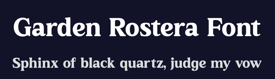 Garden Rostera Font by letterenastudios — Serif Font — thumbnail 2