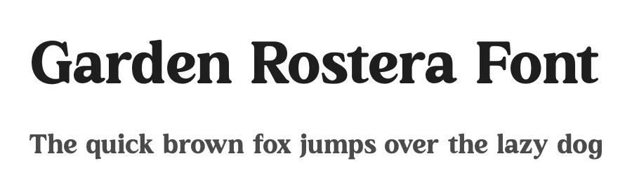 Garden Rostera Font by letterenastudios — Serif Font