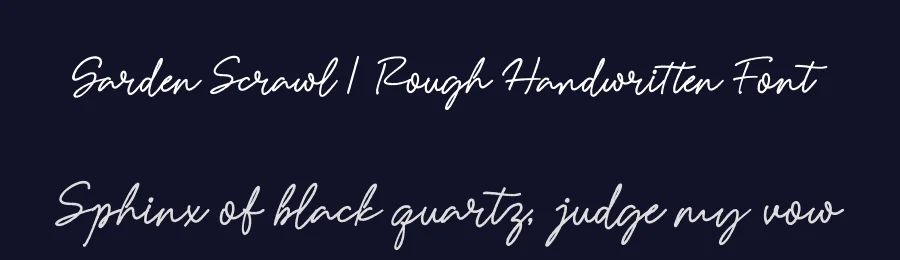 Garden Scrawl | Rough Handwritten Font by Gracetypestudio — Script Handwritten Font — thumbnail 2