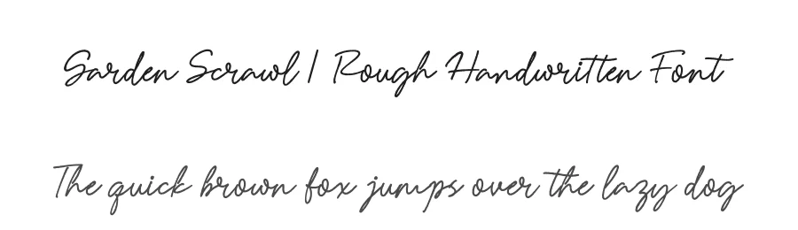 Garden Scrawl | Rough Handwritten Font by Gracetypestudio — Script Handwritten Font