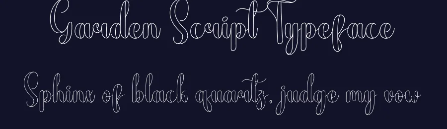 Garden Script Typeface by andikastudio — Script Handwritten Font — thumbnail 2