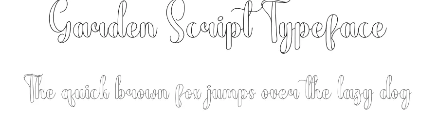 Garden Script Typeface by andikastudio — Script Handwritten Font