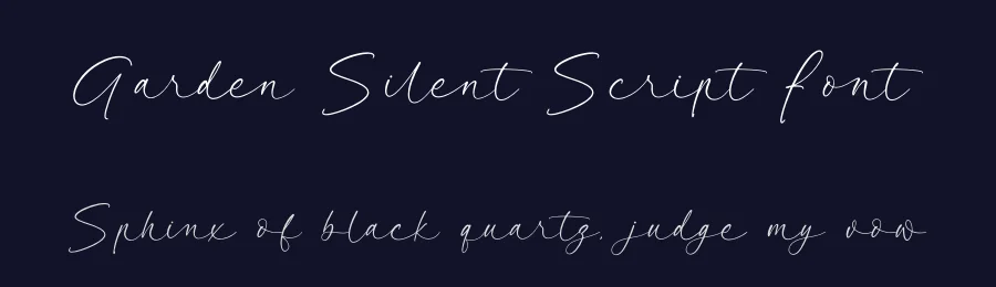 Garden Silent Script Font by stylishtype.co — Script Handwritten Font — thumbnail 2