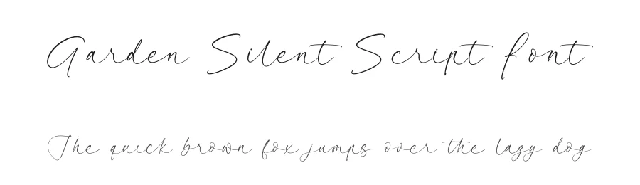 Garden Silent Script Font by stylishtype.co — Script Handwritten Font