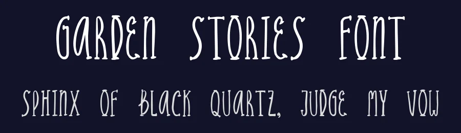 Garden Stories Font by Sloulyfe — Display Font — thumbnail 2