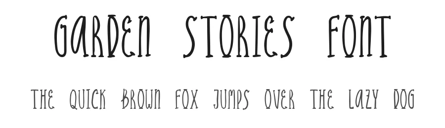 Garden Stories Font by Sloulyfe β Display Font