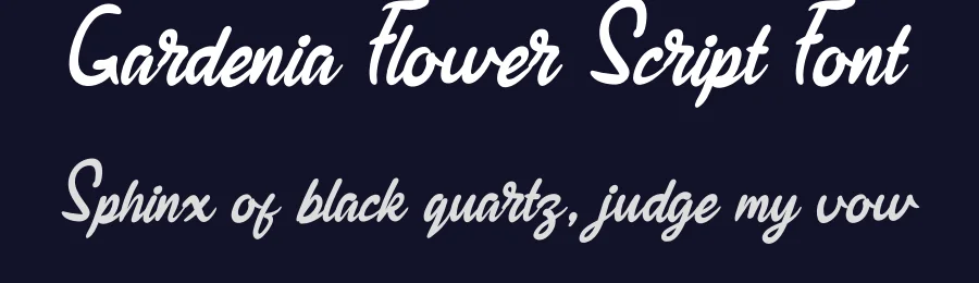 Gardenia Flower Script Font by andikastudio — Script Handwritten Font — thumbnail 2