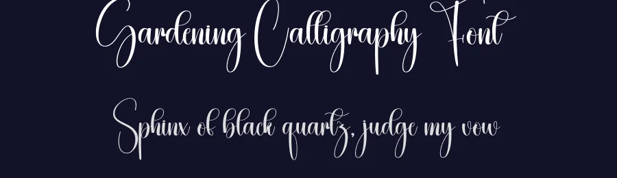 Gardening Calligraphy Font by creativeletter — Script Handwritten Font — thumbnail 2