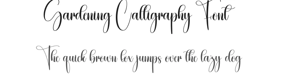 Gardening Calligraphy Font by creativeletter — Script Handwritten Font