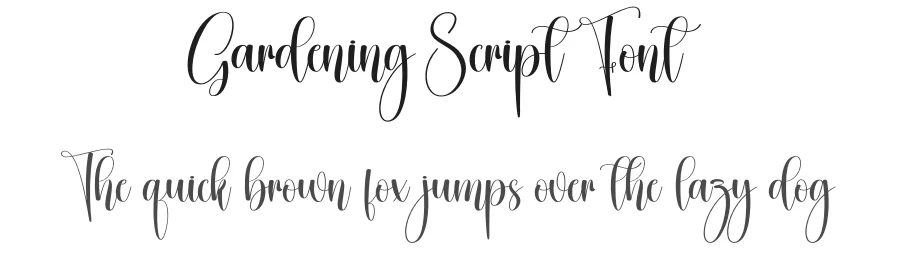 Gardening Script Font by creativeletter — Script Handwritten Font