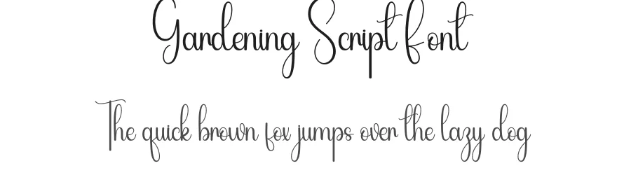 Gardening Script Font by andikastudio — Script Handwritten Font